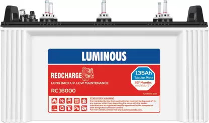 Shop Luminous Inverter Battery 135 AH Best Dealer Price Delhi NCR