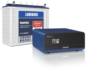 Luminous Inverter Battery set Combo Zelio 1100 + ILTT 26060 220 Ah - Tubular 