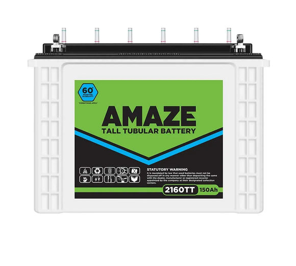 Amaze inverter battery 150 ah 2160tt 