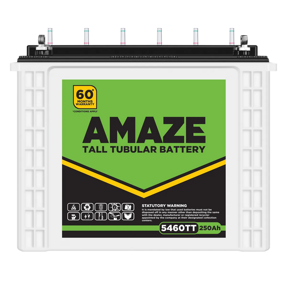 Amaze inverter battery 250 ah 5460tt