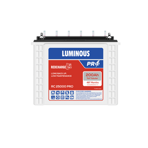 Luminous inverter battery 200 ah rc 25000 pro