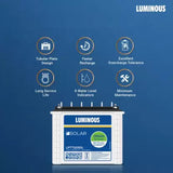 Luminous solar battery 150 ah lptt12150l