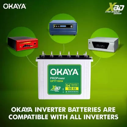 Okaya Inverter battery 160 ah optt19054 tall tubular price
