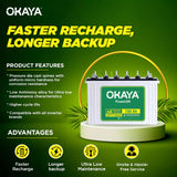 Okaya inverter battery 150 ah optt18048