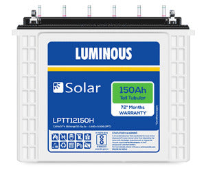 LUMINOUS SOLAR BATTERY 150 AH – LPTT 12150 H BATTERY ESTORE