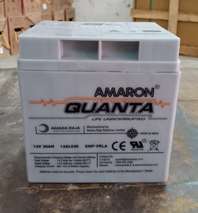 Amaron Quanta Smf Battery 26 ah 