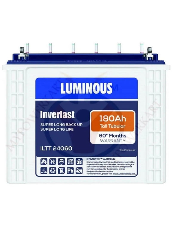  Luminous Inverter Battery ILTT 24060 180Ah Tubular Battery EStore by Battery Estore sold by Battery EStore