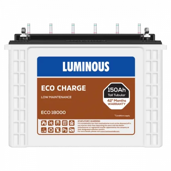 Luminous Inverter Battery 150 Ah ECO 18000 Tubular