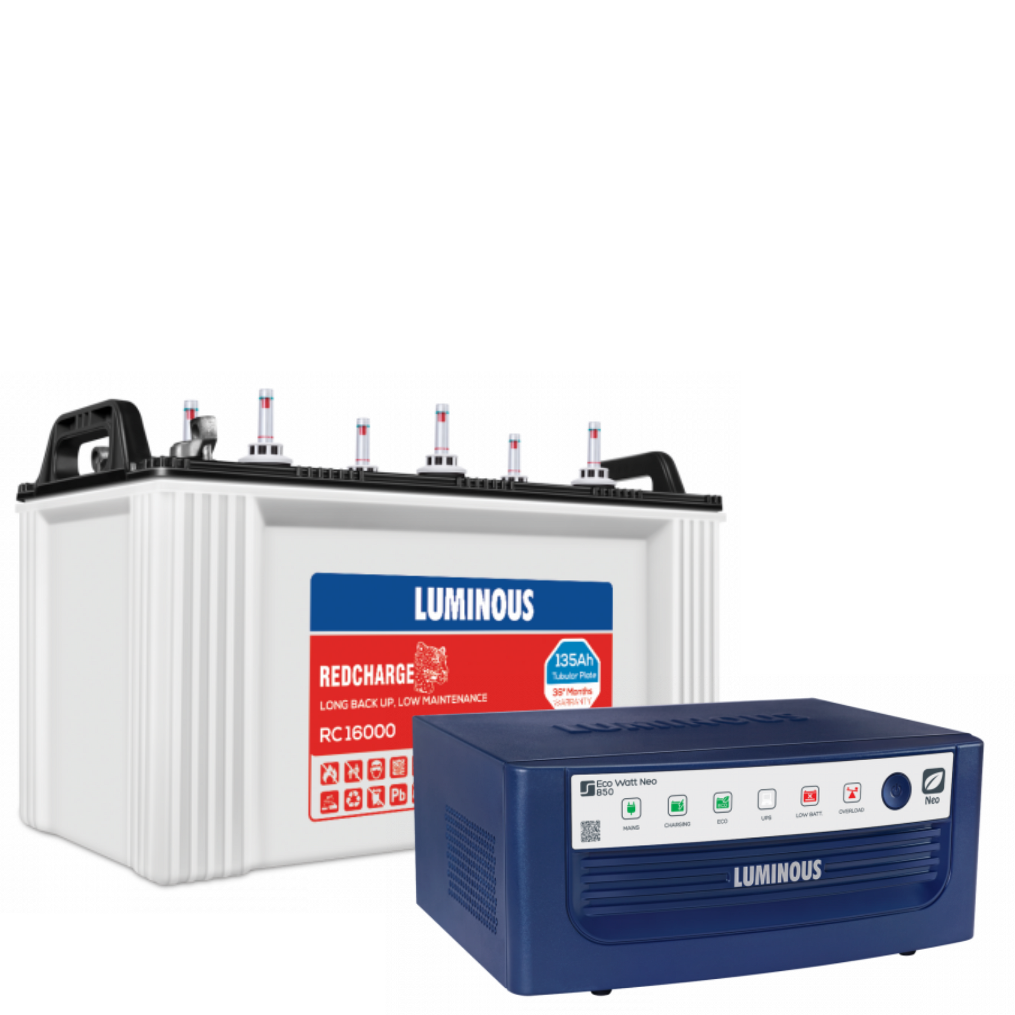 Luminous Inverter Battery set Combo Neo 800 RC 16000 Best Price