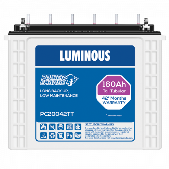 Luminous inverter Battery 160 Ah PC 20042 TT Power Charge