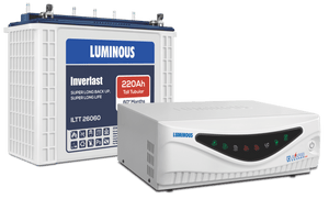 Luminous Inverter set Combo Rapid 1650 + battery ILTT 26060 220 Ah Tubular